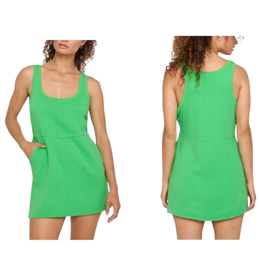 Spiritual Gangster Alessia Mini Throw N Go Tank Palm Green Dress Sz L